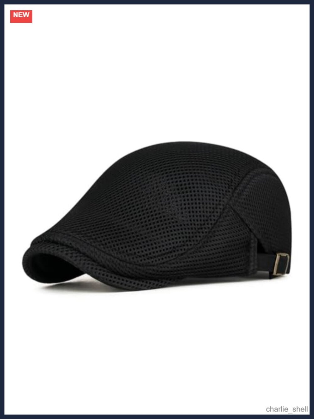 Unisex Mesh Breathable Newsboy Cap Adjustable Strap Ivy Flat Beret Outdoor Hat